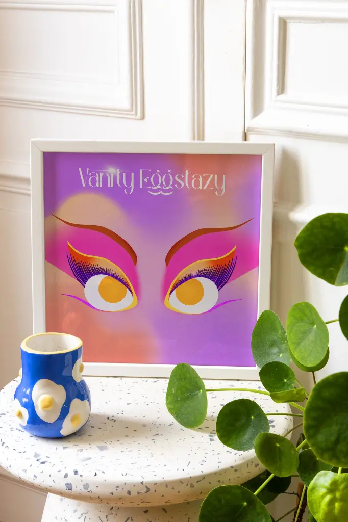 dregg race_cadre blanc table terrazzo.webp