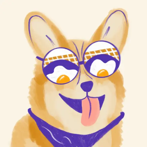 Eggsited Corgi